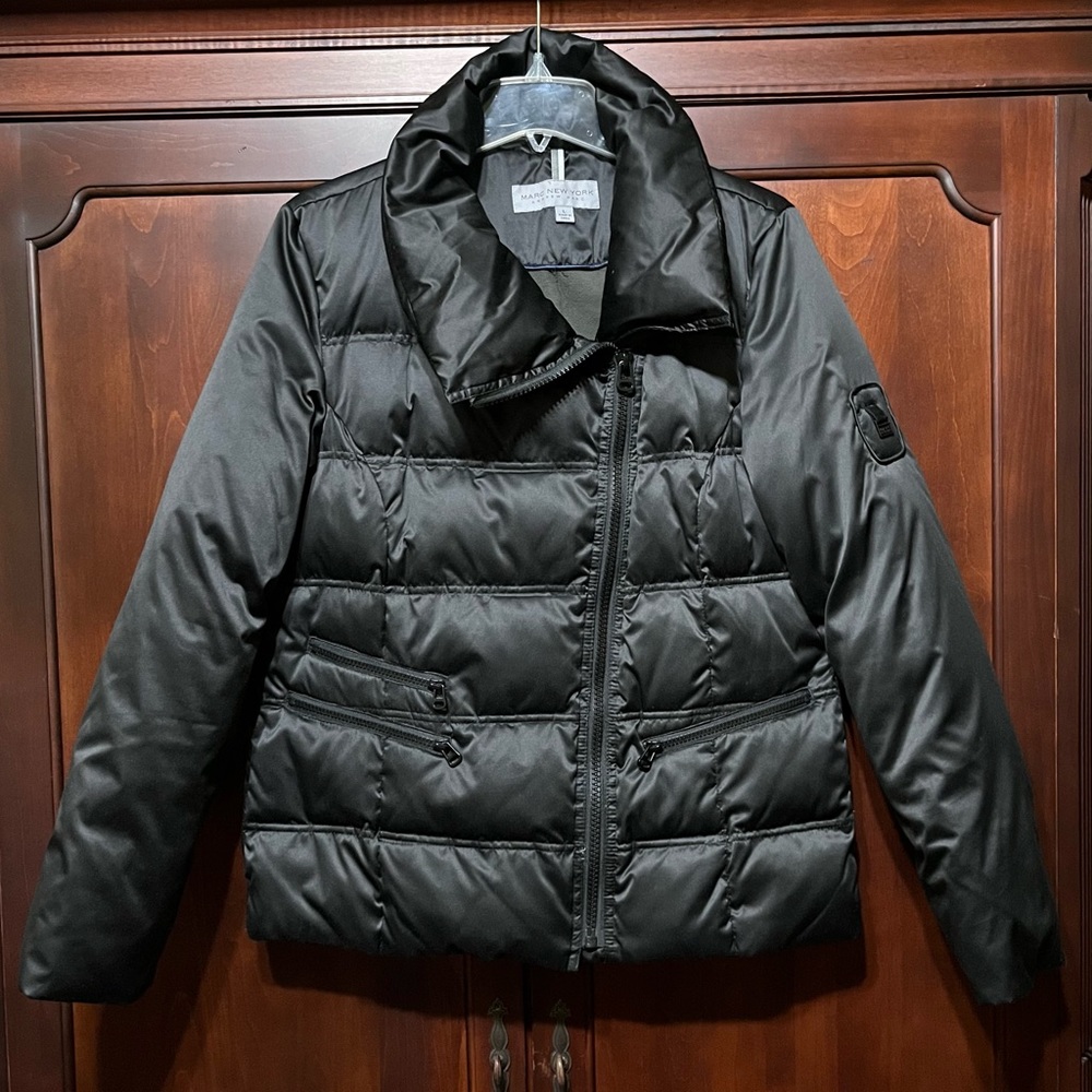 Andrew Marc Black Puffer Coat